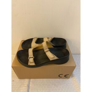 Tatami Birkenstock 240 size 37 Womens 6 adjustable straps beige sandals